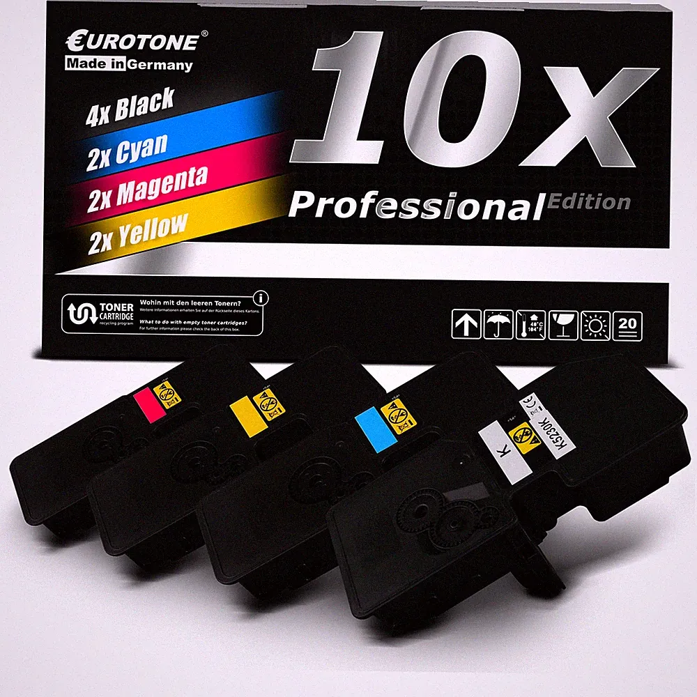 10x Eurotone PRO Toner XXL for Kyocera Ecosys M-5521-cdw