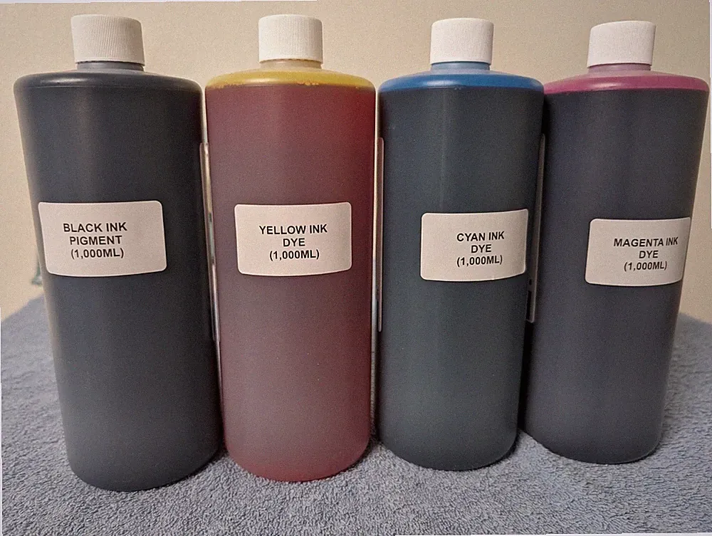 4 x COMPATIBLE BULK INK REFILL FOR Kyocera Mita Lanier Ricoh C-Y-M-K 4,000ML