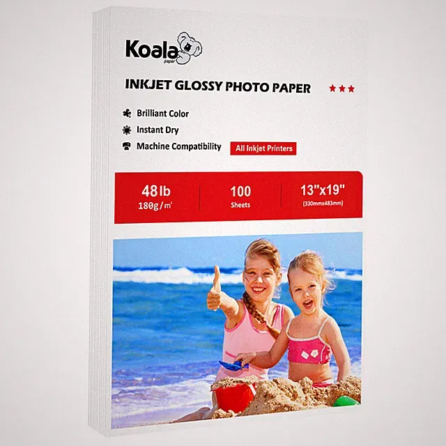 Koala Glossy Photo Paper 13x19 300 Sheets for Inkjet Printer Canon HP 48lb 180g