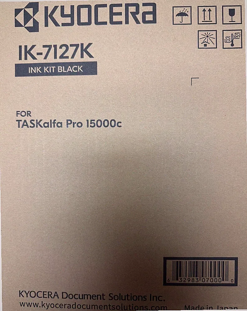 Kyocera (IK-7127K) 15000c Black Ink Cartridge (213000 Yield)