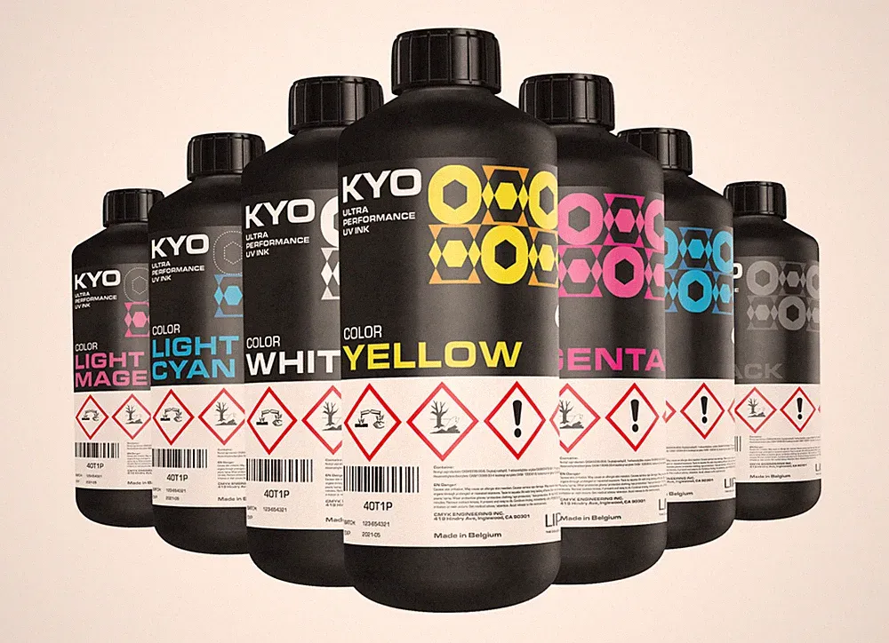 UV/LED Ink for Kyocera-based UV Flora, Docan, CET Color, Vanguard, and More
