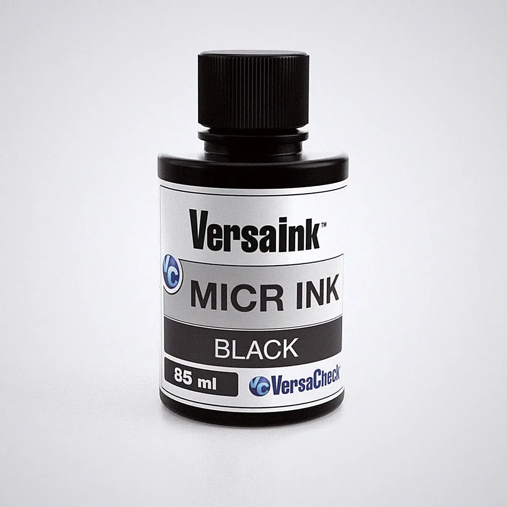 VersaInk-Nano Black MICR Ink -85ml – Magnetic Ink for Check Printers and All-...